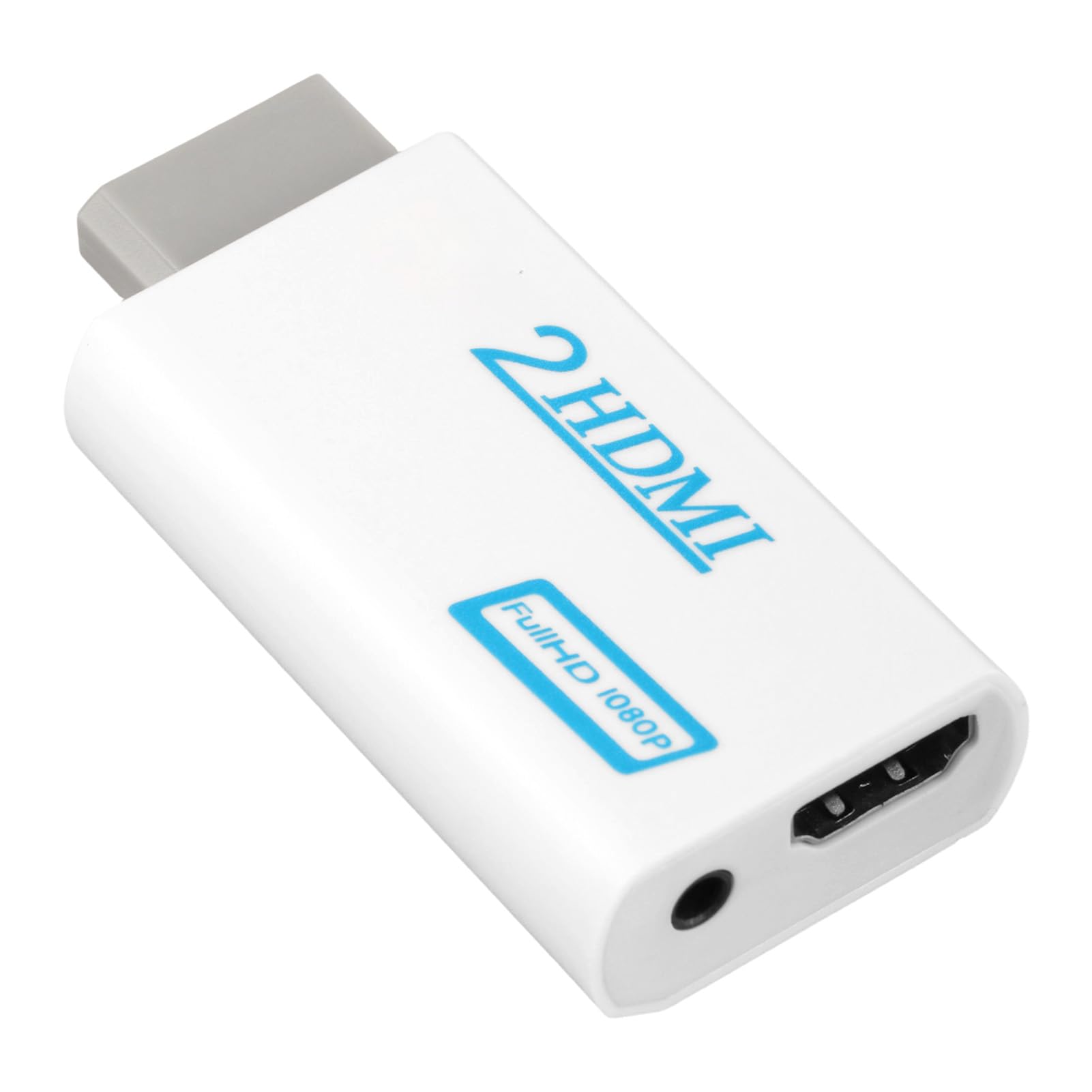 Adaptateur Wii vers HDMI Convertisseur Vidéo Full HD 1080P/720P Sortie Audio 3,5mm