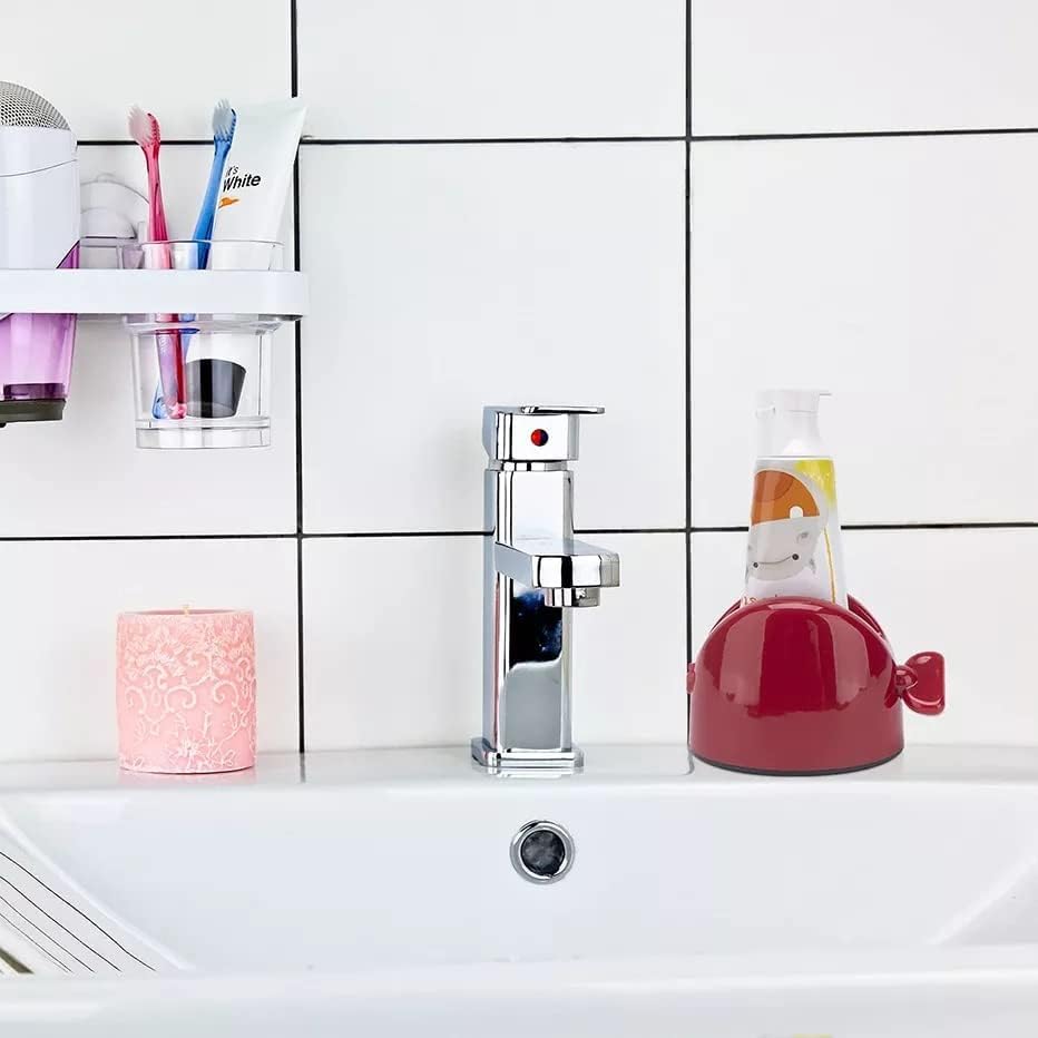 Kyrotech Silikon Bulaşık Süngeri, 2 Adet Çok Amaçlı Temizlik Bezi Ovma Pedi ve Diş Macunu Sıkacağı ile, Çok Renkli