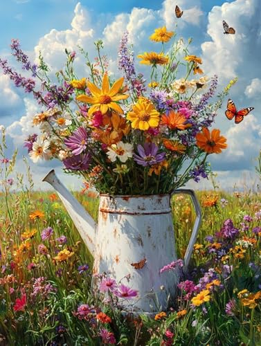  G LbghG h DIYG fW^G lC p^[fUC, yCgoCio[ SҌ ȒP paint by numbers uVƃANG̋, z[ ItBX 30X40cm, Model 608