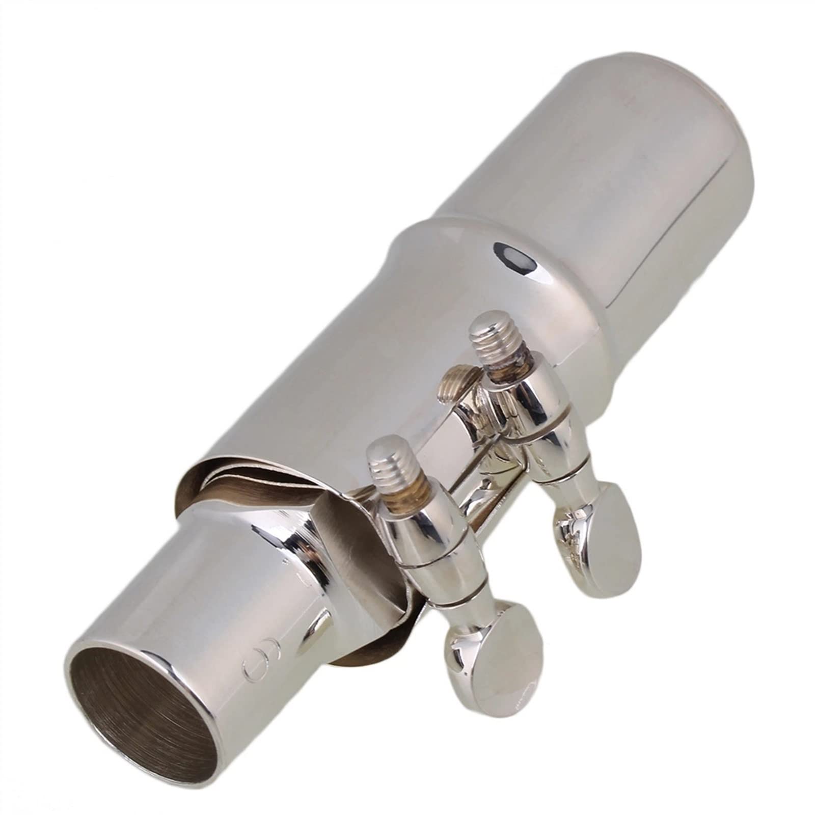 TSTS Srebrny/złoty 6# Mosiężny Ustnik Do Saksofonu Z Ligaturą Na Saksofon Tenorowy B-flat Części zamienne do saksofonu
