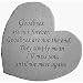 Goodbyes Are Not Forever Heart Shaped Memorial Stone