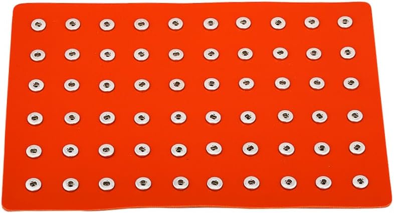 1PC 12mm Snap Jewelry Display Stand PU Leather Snap Chunk Hold up to 60 Charms Jewelry Trays Jewelry Boxes & Organizers Orange