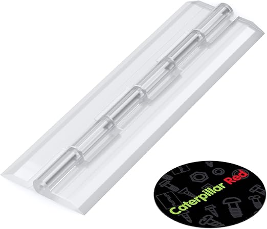 5 x Acrylic Hinge 150mm CLEAR, Continuous Acrylic Piano Hinges, (5 29/32 in)