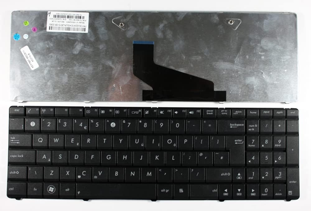 Power4Laptops UK Layout Black Replacement Laptop Keyboard Compatible with Asus V118502AK1