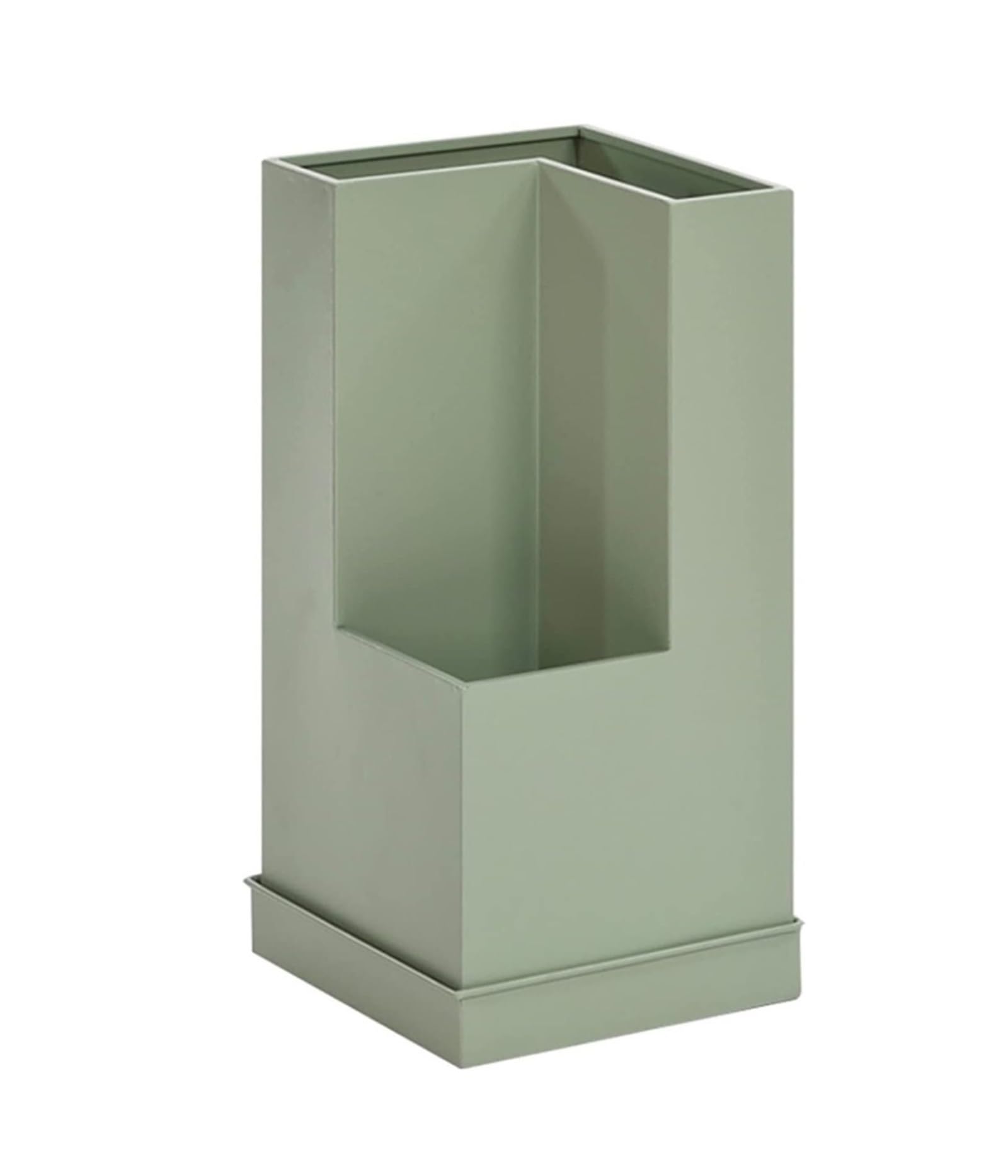 GHHVFEC Metal Umbrella Stand with Drip Tray: Ideal for Hallway Front Door and Indoor Decor
