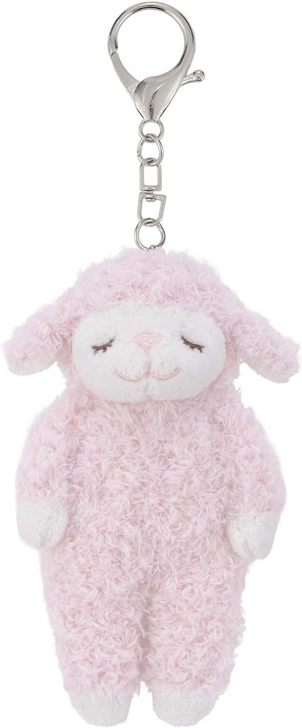 Ribuha Ao 47704-23 Chain Mascot, Sheep Maple Sakura, Total Length: Approx. 4.7 inches (12 cm), Healing Sheep, Fluffy