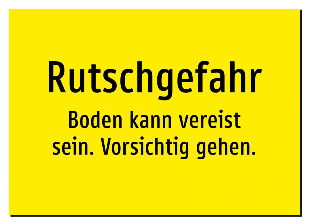 35721-DE-T-06 | Rutschgefahr - Boden kann vereist sein. Vorsichtig gehen