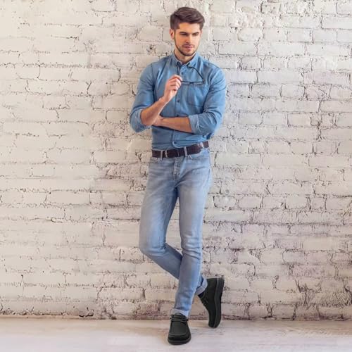 Image of 1TAZERO Men Slip On Shoes Loafer with Arch Support Insoles,Men Casual Shoes for Plantar Fasciitis
