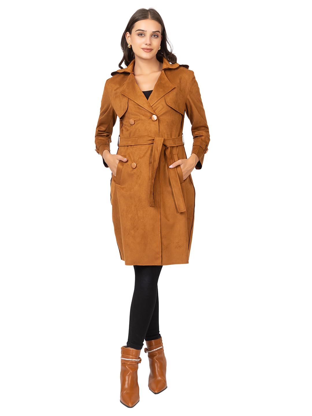 twenty me Winter Wear/Casual Wear/Outdoor Wear/Sudue/Full Sleeve Women's Overcoat (4189)-picture-31