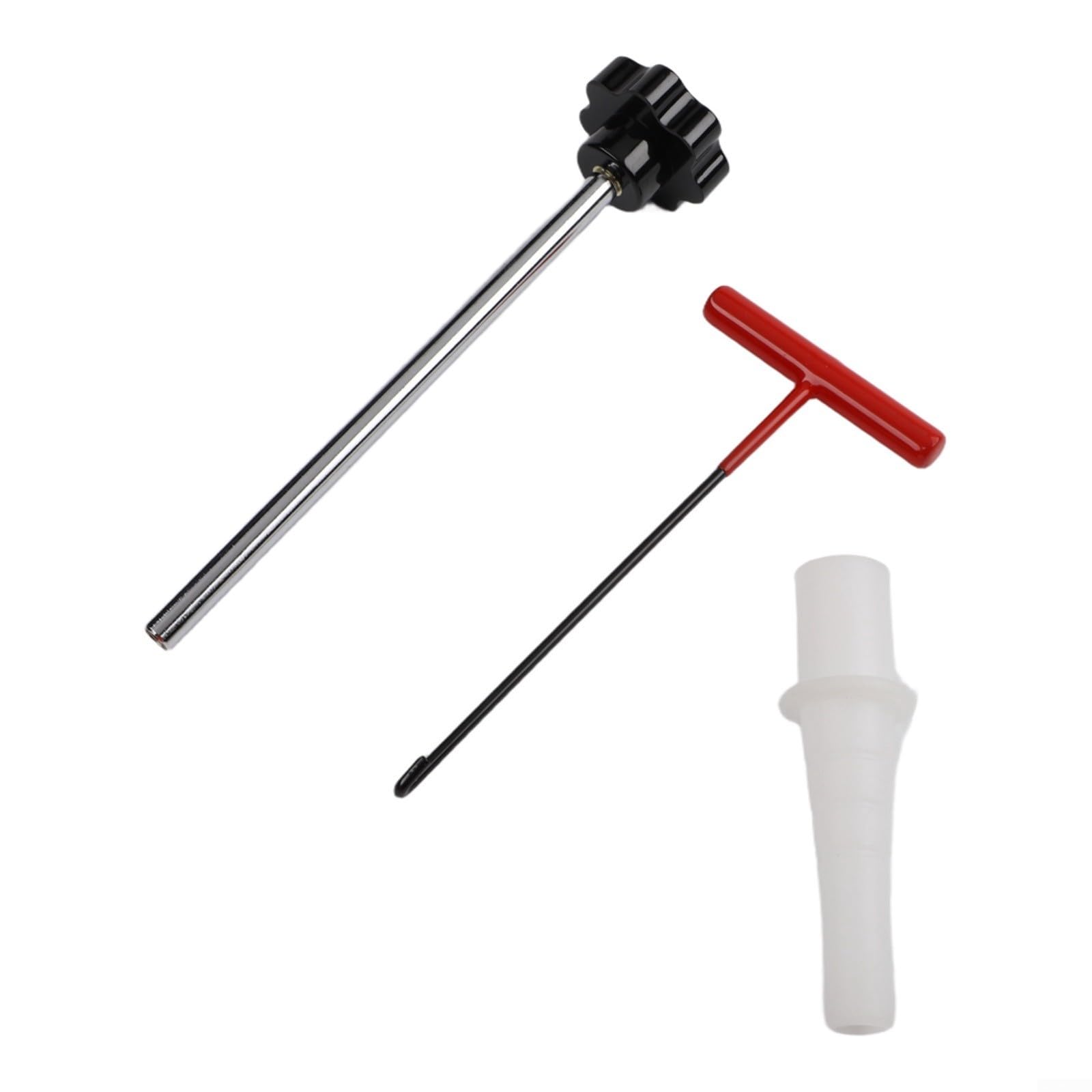 Kit d'outils de valve de pneu, extracteur de valve sans chambre à air, poignée en caoutchouc antidérapante pour réparation rapide de pneus de voiture et moto (noir)