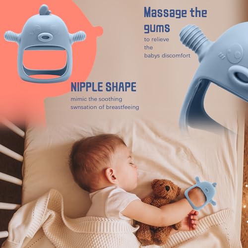 image for Gedebey Baby Fruit Feeder & Breastmilk Popsicle Molds – 3-Pack Set w
