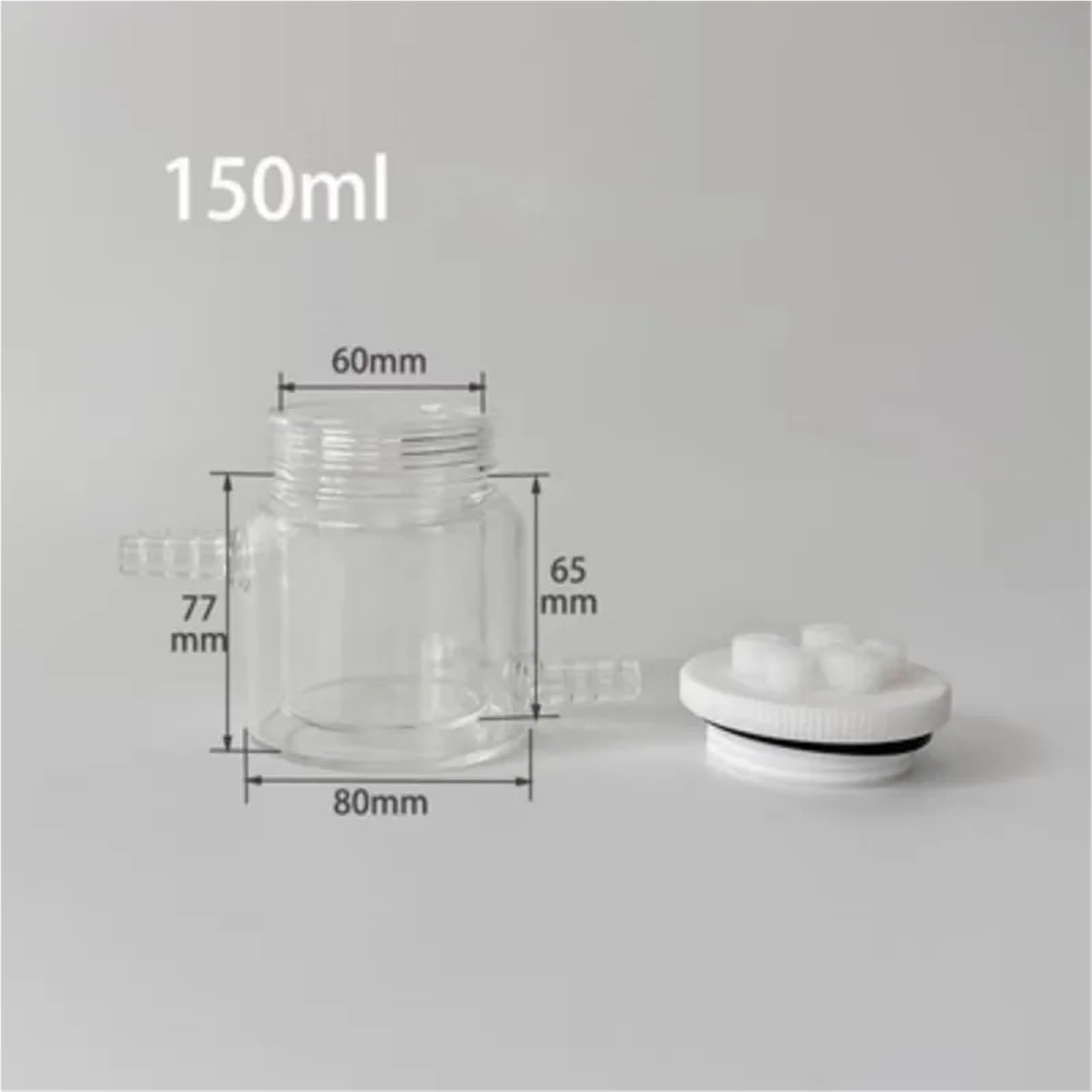 sujeniir Water Bath controllable Temperature Sealed electrolytic Cell Double-Layer Water Bath electrolytic Cell(Seal 150ml)