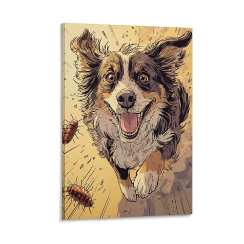 Australian Shepherd impression sur toile haut de gamme BXYAFEKUD pour art mural unique