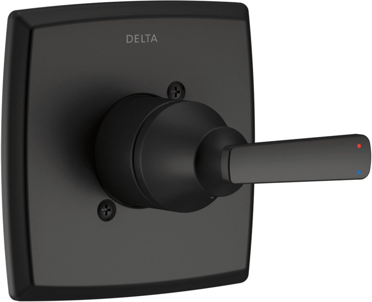 Delta Faucet Ashlyn 14 Series Single-Function Black Shower Valve Trim Kit, Shower Handle, Delta Shower Trim Kit, Matte Black T14064-BL (Valve Not Included)