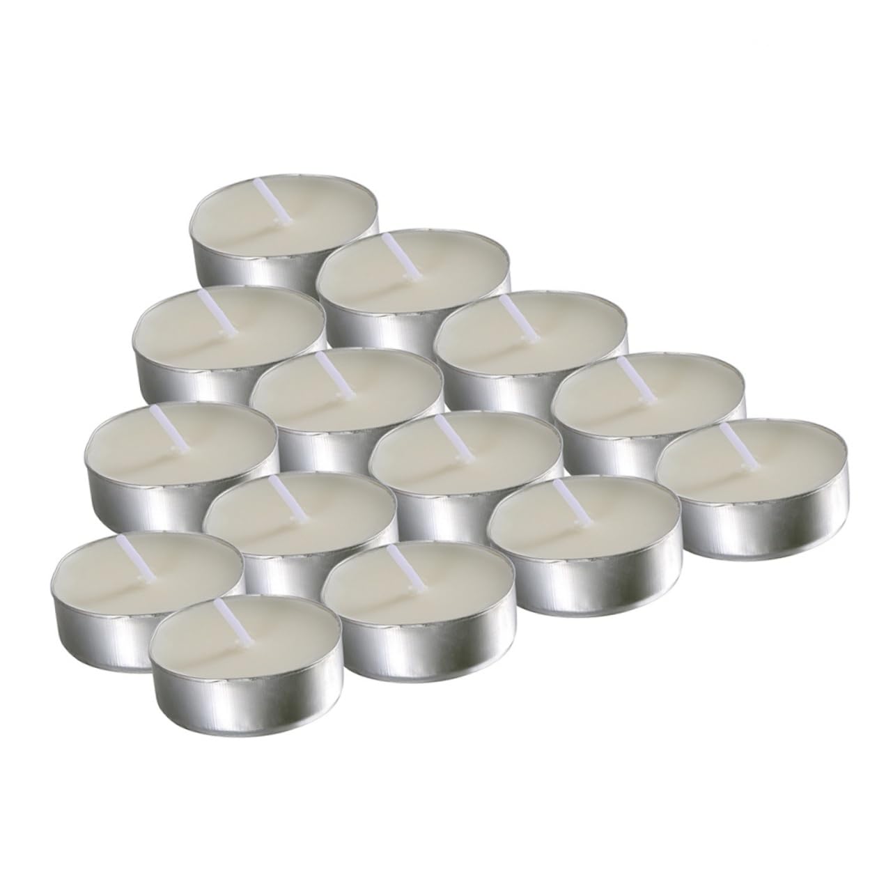 GRIRIW 10 Pack Led Tea Lights Non-Smoking Scented Candles Wide Taper Candles White Led Birthday Energy-Saving for Wedding Decor