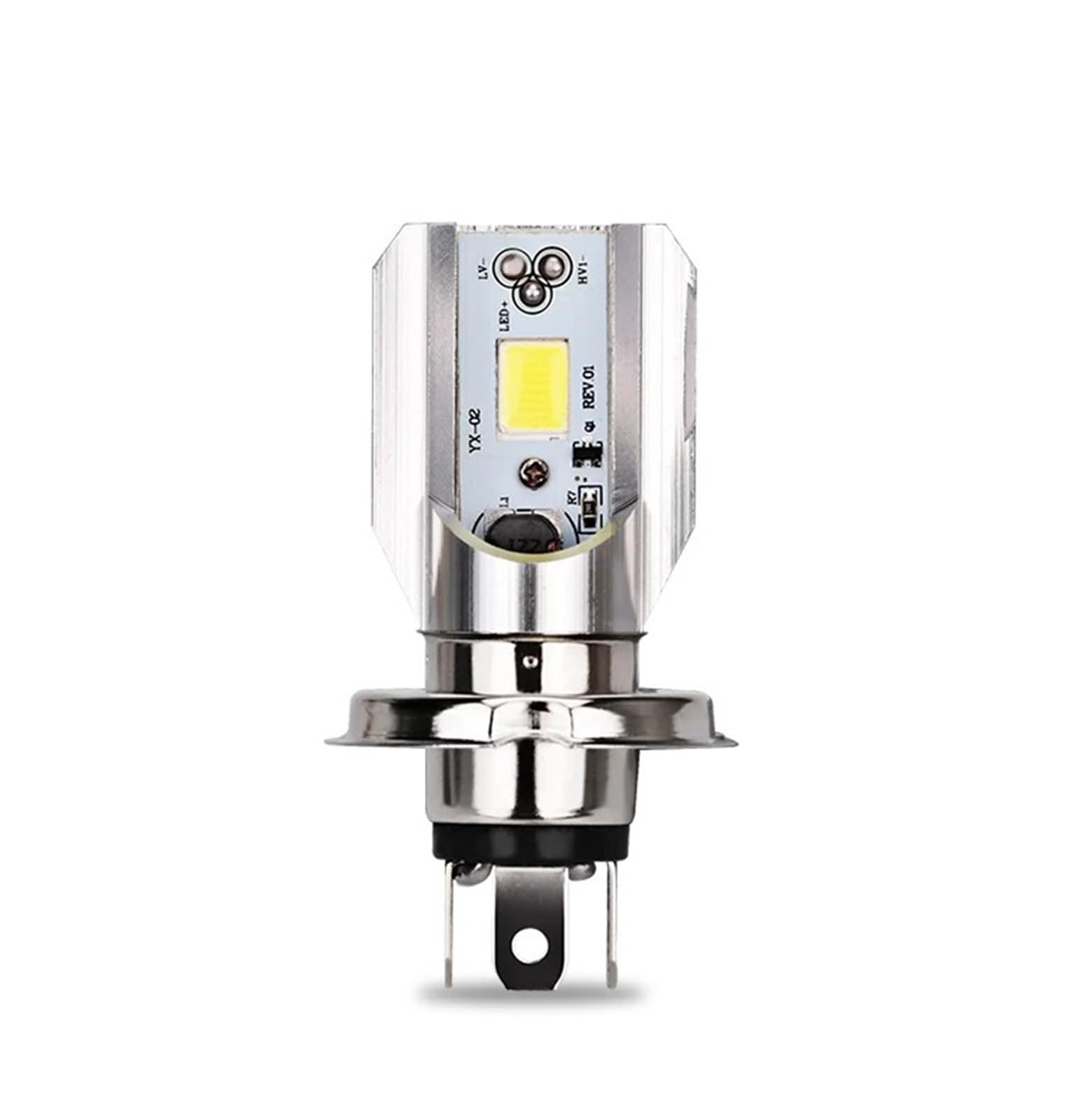 feu additionnel moto led Phare de moto 6000k, ampoule H6 Ba20d, accessoires, éclairage pour Yamaha, Honda(H4)