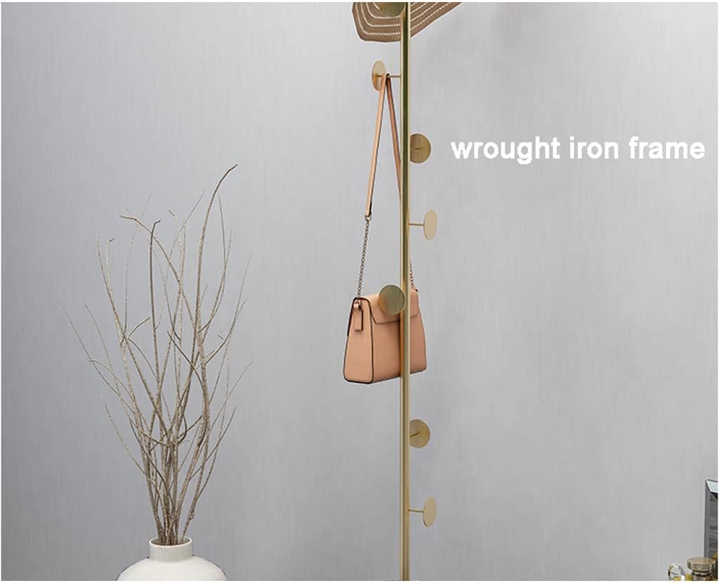 金属製 大理石ベース ポールハンガー ハンガーラック コートハンガー