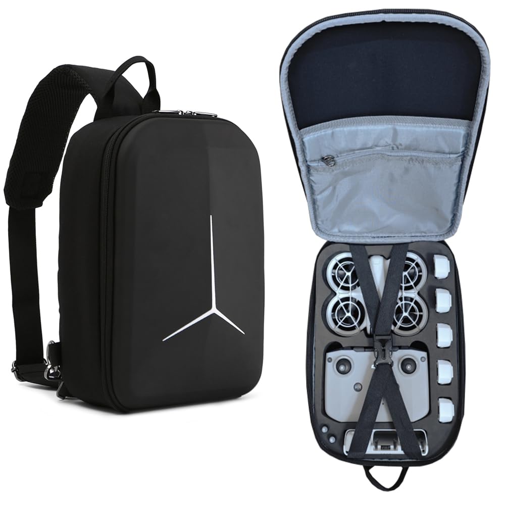 Backpack Case for DJI NEO, Storage Chest Bag Travel Carrying Bag Protective Cover can Store Neo Drone, RC-N3 Remote, Charging Hub, Up to 9 Batteries Storage, Drone Accessories Case