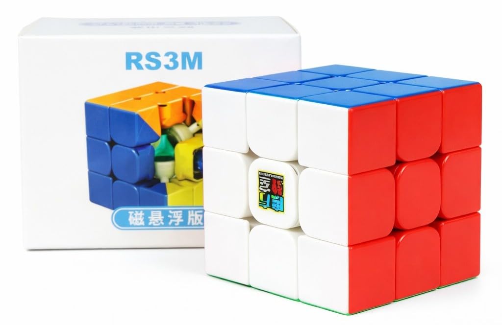 Hawkister MoYu RS3 M 2021 3x3 MagLev Speed Cube | World's First Magnetic Levitation 3x3x3 | Professional Stickerless Magnetic Speedcube with 9-Setting Dual Adjustment System, 56mm High-Performance-image-32