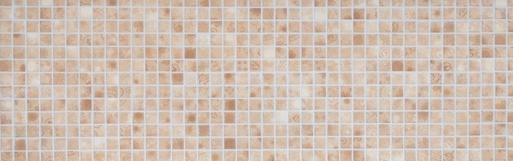 Mosaico quadrato Laceo Beige Ceramica Mosaico | 10 tappetini a mosaico
