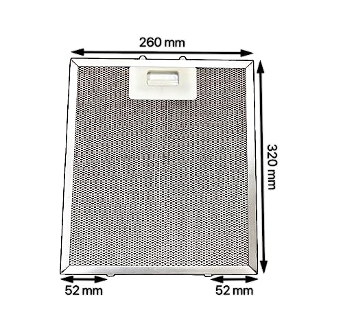 Image of Kitchen's Chimney Cassette Filters | Standard Set of 2 Pcs | Size : 320 (L) x 260 (W) x 52-55 (Lockpins)