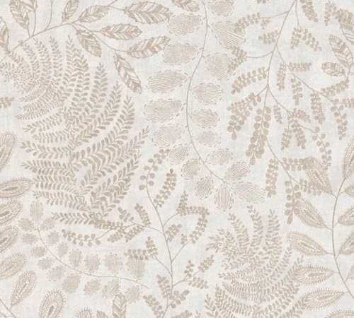 A.S. Création The Bos 388302 Non-Woven Wallpaper Floral Creme Gold 10.05 m x 0.53 m Made in Germany, Cream, 53 x 1005 cm - Image 3