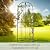SCENDOR Metal Trellis 86.6" H x 29.5" W Tall Powder-Coated Black Garden Trellis Wrought Iron Heavy Scroll Metal Decoration Lawn Patio for Rose Clematis Ivy Weather Resistant Garden Addition