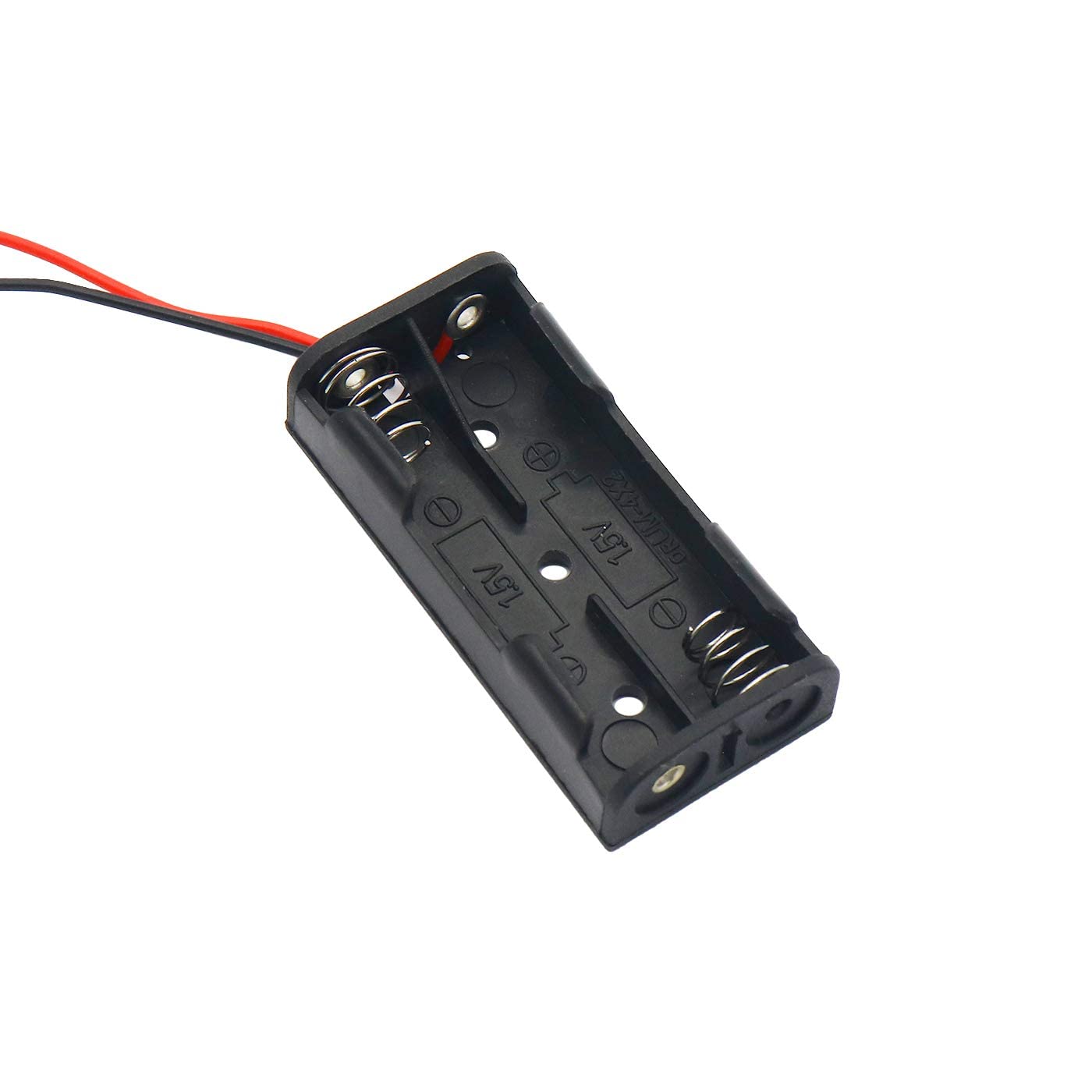 AAA 2Cell Battery Holder Hard Plastic Case with Wire (1.5V x 2 Cells = 3Volt) Pack of 2-image-19