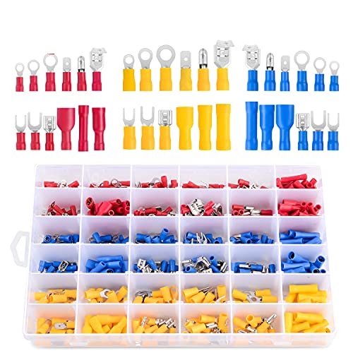 R1421 - Driver’s Kick Panel Harness Connector Inspection - 2008-2014 Nissan Rogue 17 Nilight 540 PCS Electrical Connectors, Insulated Wire Terminals,Wire Connectors Spade Bullet Ring Connector Solderless Crimp Terminals Kit with 12 Size Assortment Terminal Set,2 Years Warranty