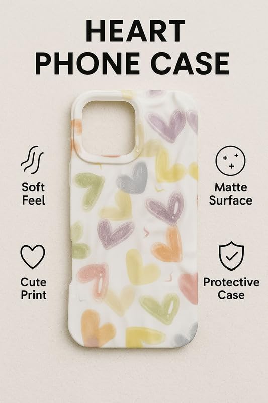 Image of COVERLY for iPhone 15 Pro Max 3D Colorful Vibrant Doodle Phone Case, Luxury Texture Trendy Retro Cute Girly Sexy Artistic Stylish Design -Aesthetic Shades Princess Cover for Apple iPhone 15 Pro Max