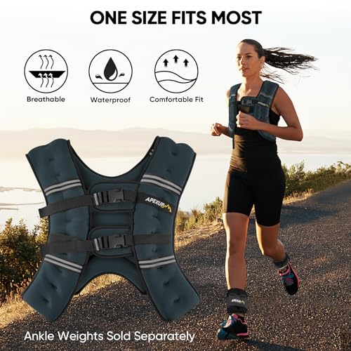 Image of APEXUP Weighted Vest Men Women, Weight Vest for Women Workout Equipment for Strength Training Running