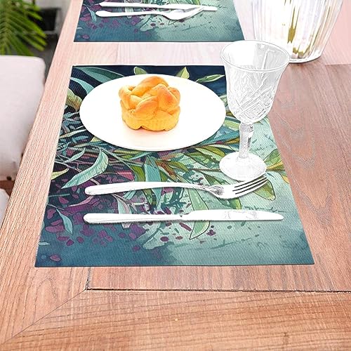 Sets de table résistant à la chaleur et antidérapant lavable pour table de cuisine - 6