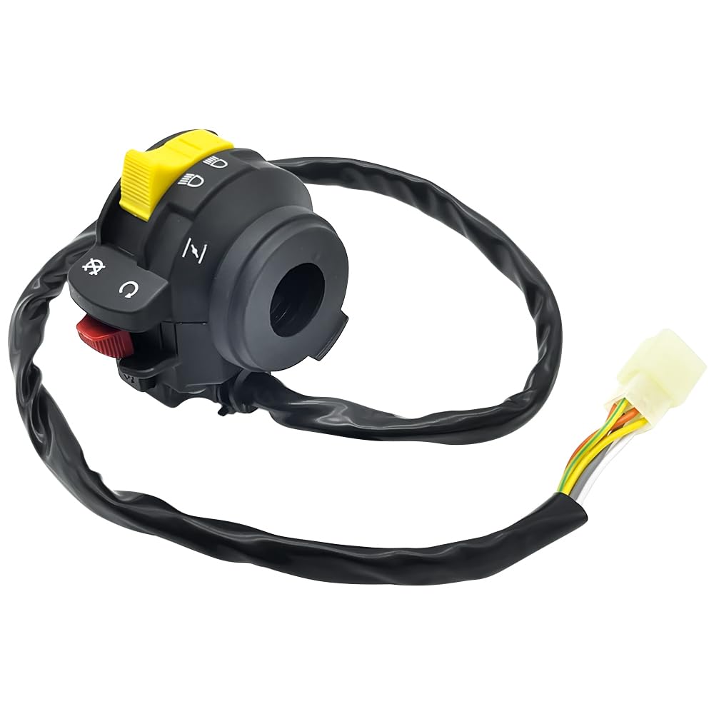 Interruptor izquierdo de manillar compatible con Arctic Cat ATV 400 Manual 500 Manual 700 Diesel 2004-2015 para arranque/parada y luces 0409-083 0509-013