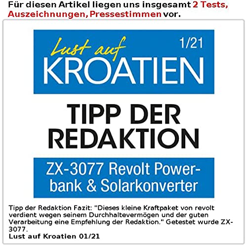 reVolt Solaranlage Powerbank: PPowerstation & Solar-Generator mit 150-W-Solarpanel, 1.100 Wh, 1000 W (Powerbank Solar… – Bild 7