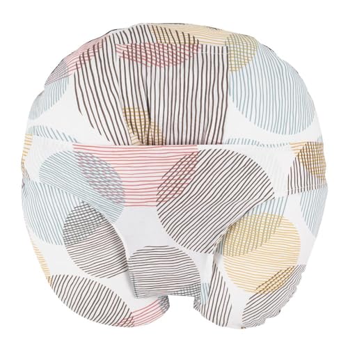 Image of Wakefit Feeding Pillow for New Born Baby | 3 Months Warranty | 5 in 1 Nursing Pillow with Belt and Hoop for Breastfeeding with Cotton Removable Cover | Moonshine