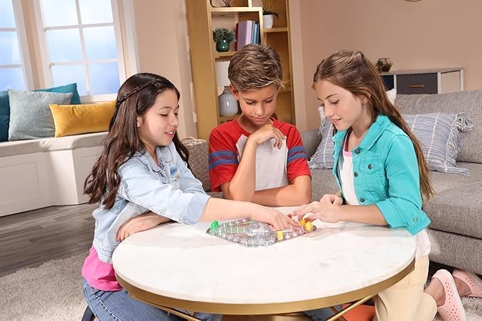 Miniatura 2 de Miraculous Ladybug - Pop Race Paris, tablero de parque de los Vosgos con cúpula de dados y motores coloridos, juego de mesa para niños, 2-4