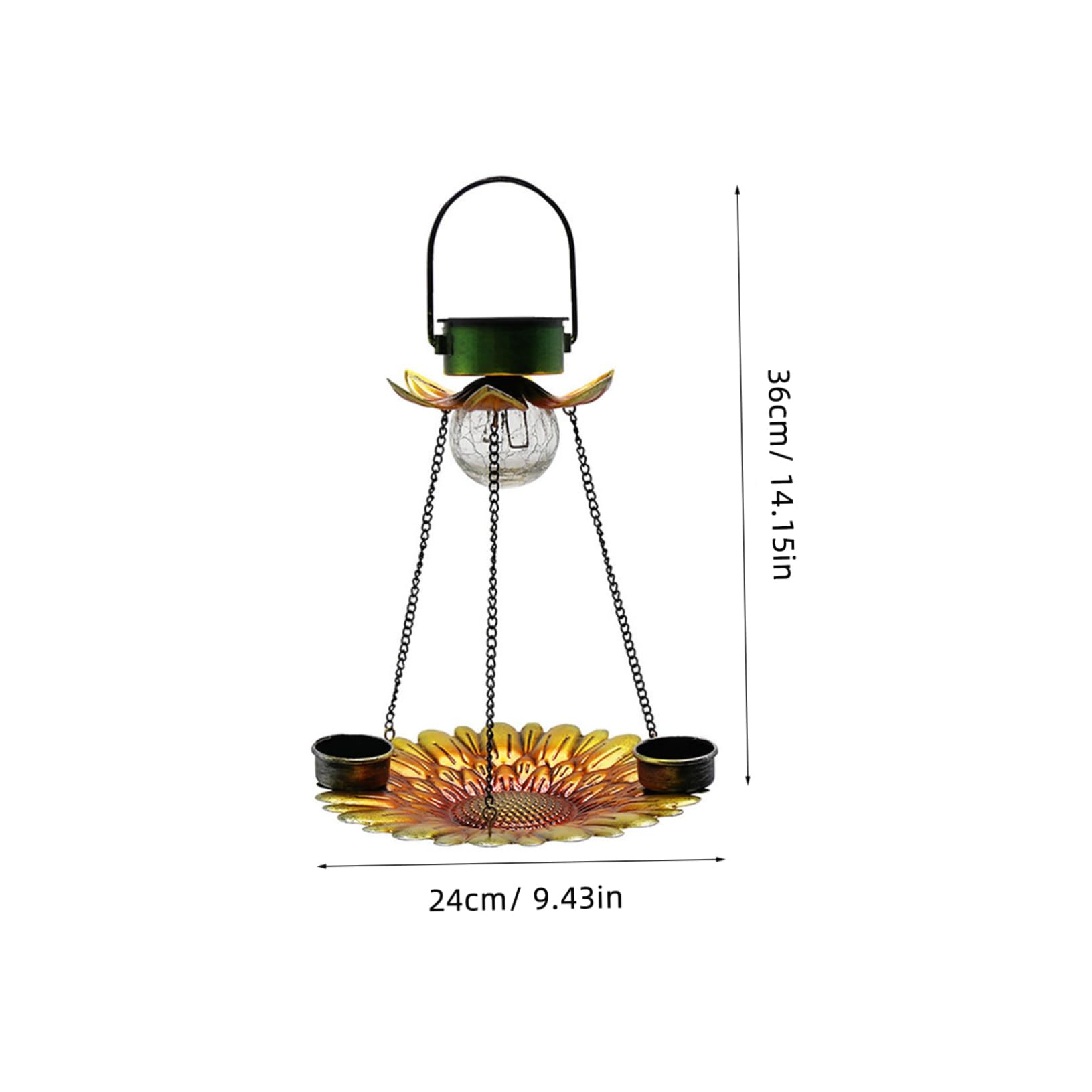 Toddmomy Solar Bird Feeder Kreativer Hängender Futterspender Solar-Laterne Für Garten Und Balkon Für Kleine Vögel Wie Kanarienvögel Und Papageien Wetterbeständig Automatischer