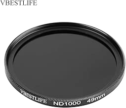 Topiky ND1000 Lens Filter 49mm 52mm 55mm 58mm 62mm 67mm 72mm 77mm 82mm Slim Optical Glass Multiple Coated Neutral Density ND1000 ND Filter for DSLR Ideal for Wide Angle Lenses 49mm Topiky ND1000 Lens Filter 49mm 52mm 55mm 58mm 62mm 67mm 72mm 77mm 82mm Slim Optical Glass Multiple Coated Neutral Density ND1000 ND Filter for DSLR Ideal for Wide Angle Lenses 49mm