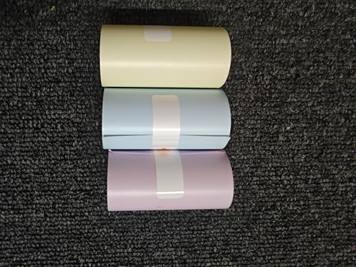 InkWon B21 感熱連続紙（ノン粘着） ピンク・ブルー・イエロー 56mm×6.9m