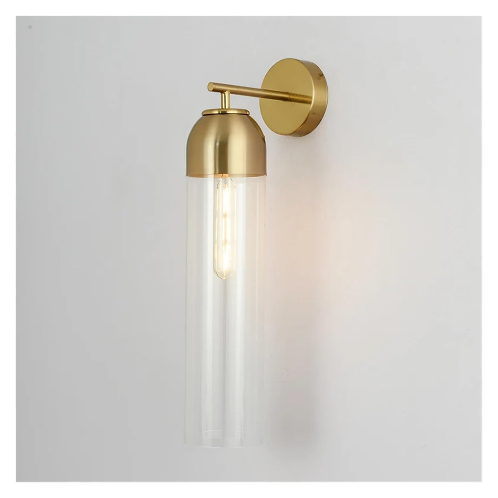 VDOQTLJT Modern Led Wall Lamp Gold Glass - Sconces Lighting Fiture Living Bedroom Bedside Minimalist Kitchen Restaurant Lights Decor Sconce(5V)