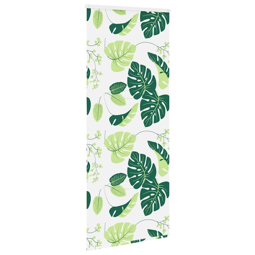 Cortina de ducha enrollable con casete de PEVA 100 x 240 cm, ancho de la tela 96 cm, opaco e impermeable para baño, con conector de cadena y riel de aluminio, ahorra espacio y fácil de limpiar