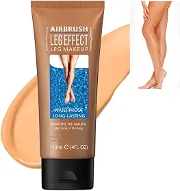 Maquiagem impermeável para pernas e corpo - sem transferência, cobre varizes, cicatrizes e tatuagens para todos os tons de pele, 118 ml (nº 03 Bronze, 1 peça)