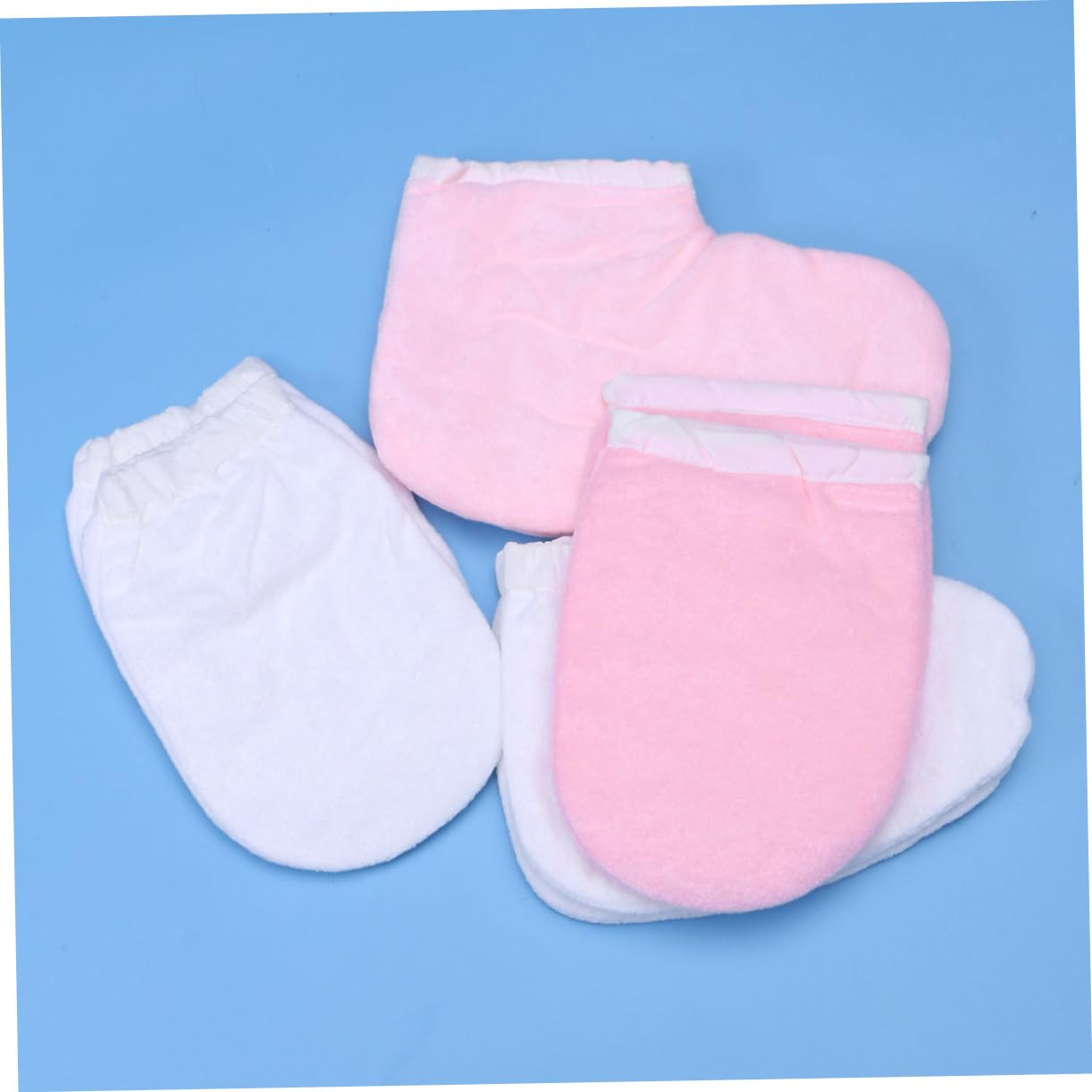 POPETPOP 4 Pares Guantes De Baño De Cera De Parafina Guantes y Patucos De Parafina Cubierta De Pie De Belleza Guantes De Belleza Cosmético Guantes De La Mano