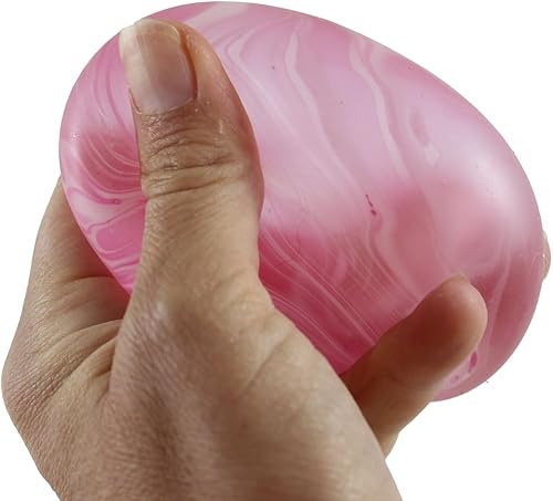 Miniatura 9 de 2 bolas de azúcar con remolino de mármol, bola elástica de melaza de 2.4 pulgadas de grosor, pegamento y gel, ultra blando y moldeable, de tiro