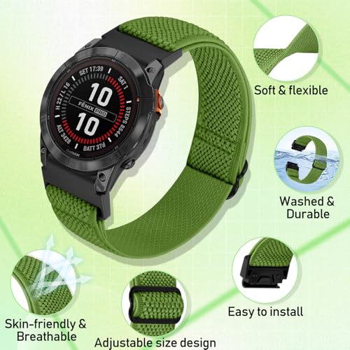 Correa de Nylon 22 mm para Garmin Fenix 8 y otros modelos miniatura 4