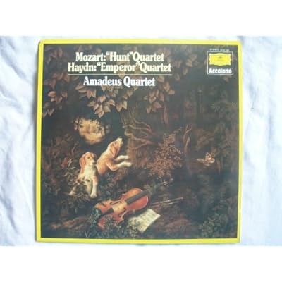 2542 122 AMADEUS QUARTET Mozart Hunt / Haydn Emperor LP