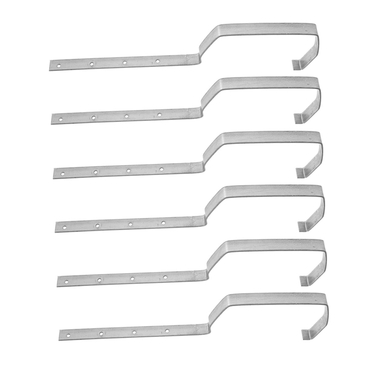 Support de gouttière fixe Mikikit en métal robuste pour évacuation des eaux pluviales x6