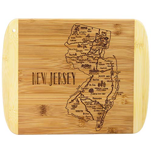 Totally Bamboo A Slice of Life New Jersey Bamboo Serving and Cutting Board