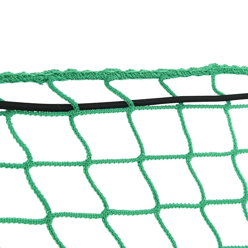 Mangloder Anhängernetz mit Gummiseil in Grün 5x3 m aus Polypropylen für Fahrzeuge und Transporter, wetterfestes Ladungssicherungsnetz mit elastischer Gummikordel, geeignet für Anhänger, Lkw, SUV