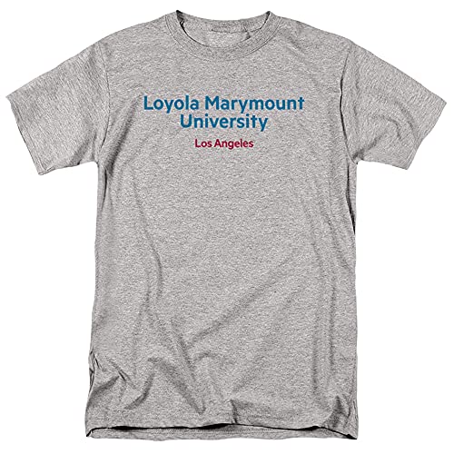 Loyola Marymount University Official Est. Date Short Sleeve Mens Cotton T-Shirt,Athletic Heather, Medium